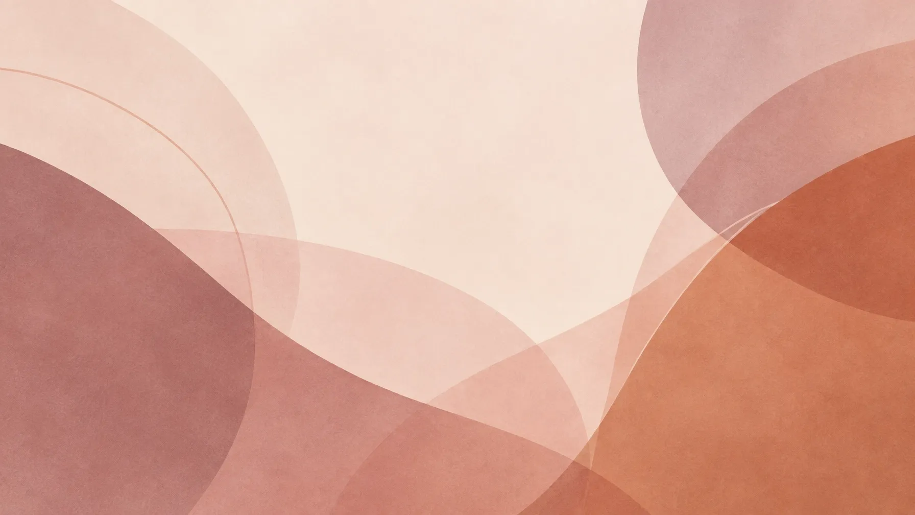 Abstract layered shapes in warm rose, blush, and terracotta tones